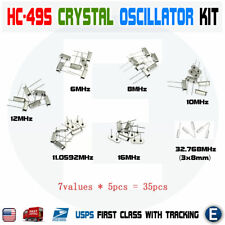 Hc-49s Crystal Oscillator Quartz Resonator Kit 6 8 10 12 11.0592 16mhz 32768