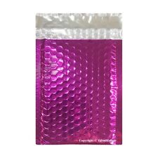 100 2 Glamour Metallic Pink Metalized Bubble Mailers Envelopes Bags 8.5x12