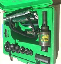 Greenlee Tool 12- 2 Hydraulic Knockout 767 Pump 746 Punch Driver Set