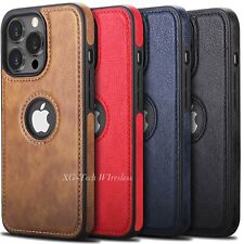 Shockproof Leather Luxury Case For Iphone 14 14 Plus 13 12 11 Pro Max Slim Cover