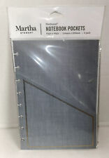 Office By Martha Stewart Discbound Pockets 6x8.5 Notebook Dividers 1-3pack New
