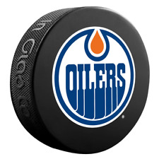 Edmonton Oilers Team Logo Official Basic Souvenir Nhl Hockey Game Puck