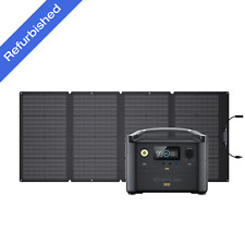 Ecoflow Solar Generator River Pro 720wh 160w Solar Panel Certified Refurbished