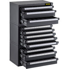 Vevor Drill Bit Dispenser Organizer Cabinet 3 Boxes Size 116-12 A-z 1-60