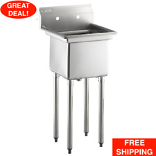 20 12 18 Gauge Stainless Steel One Compartment Commercial Sink Nsf Restaurants