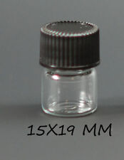 144 Pcs Clear 14 Dram Glass Vials With Screw Caps 15mm X 19mm