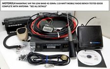Motorola Maratrac Vhf Low Band 42-50mhz 110-watt Complete 2-way Radio Tested