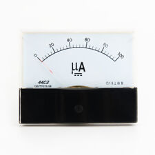 Dc 0-100ua Scale Range Current Panel Meter Amperemeter Gauge 44c2 Ammeter Analog