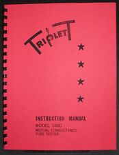Triplett Tube Tester Model 3480 Manual