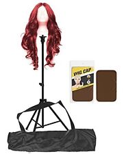 Cosmetology Hairdresser Adjustable Tripod Stand Wig Cap For Mannequin Head