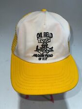 Vintage Oil Field Trash .... And Proud Of It Snapback Trucker Hat Cap