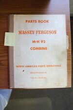 Massey Ferguson M-h 92 Combine Parts Manual