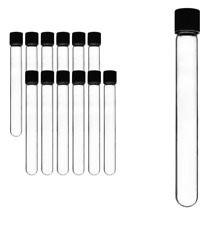 Glass Test Tubes 13 X 100 With Screw Cap Pack Of 100 - Hda