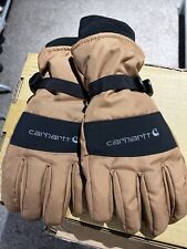 Brown Carhartt A511 Insulated Waterproof Cold Weather Gloves Size Xlarge Mens