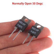 2pcs Normally Open Thermal Switch Temperature Sensor Thermostat Ksd-01f 50 A-ml