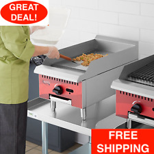 15 Commercial Gas Countertop Griddle Manual Controls Grill Restaurant Kitchen