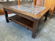 Stickley Furniture Oak Mission Shaker Style Square Tiled Coffee Table
