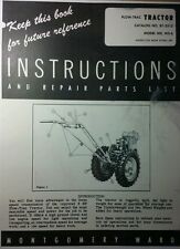 Montgomery Ward Plow-trac Walk-behind Ws-6 Garden Tractor Owner Parts Manual