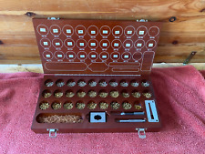 Vintage Arrow Lock Pinning Kit For Interchangeable Core Wooden Case Brass