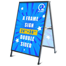 A Frame Sidewalk Sign Heavy Duty Sandwich Board Signs 24x36 Inprint Included
