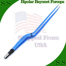 Bipolar Bayonet Forceps 9 Electrosurgical Instruments El-009