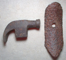 Antique Hammer A Horse Drawn Cultivator Plow Blade Both Found In Central Va