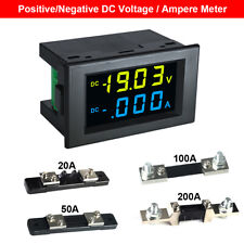 Digital Lcd - Dc Voltage Ampere Panel Meter Voltmeter Ammeter 0-600v 0-200a