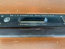 Vintage L.s. Starrett Co. No 199 Master Precision Level