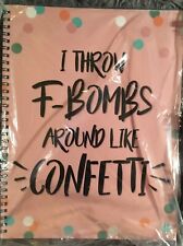 Notebook 120 College Ruled Softcover F-bombs 8.5 X 11 Spiral Laminated Cover