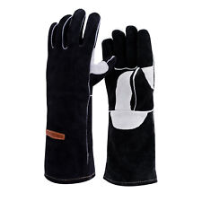 Leather Forge Mig Welding Gloves Heat Fire Resistant Welders Gloves 14