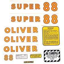 Dec175 Oliver Super 88 Mylar Decal Set Fits Oliver