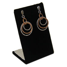 Black Velvet Earring Jewelry Display Holder One Pair Earring Stand Stud Dangling