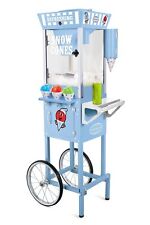 Nostalgia Snow Cone Shaved Ice Machine - Retro Cart Slushie Machine Makes 72