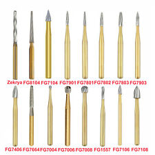10 Pcs Dental Trimmingfinishing Gold Burs Carbide Burs 79017803710474041958