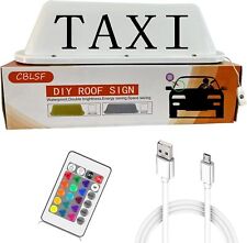 Taxi Sign Roof Cab Top Topper Remote Car Rechargeable Battery Dc3.7v Ir Magnetic