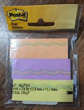 Post-it Note Page Markers .9 X 2.8 3 Pads W 50 Flags - 150 Total
