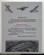 1923 Portable Machinery Company Scoop Conveyors Construction Sales Brochure