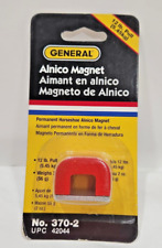 Horseshoe Magnet Power Alnico Magnet 12 Lb. Pull 370-2 General Retrieving Magnet