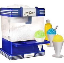 Nostalgia Snow Cone Maker Shaved Ice Machine - Retro Table Top Cobalt