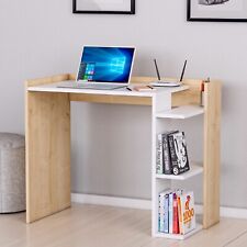 Computer Desk Woodoffice Desk Storageshelves Study Table Multipurpose Desk