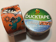 2 New Rolls Of Duck Tape Brand Phineas Ferb Perry Disney Duct 1.88 In X 10 Yards