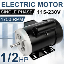 12 Hp Electric Motor 1750 Rpm 56 Frame Single Phase 115230 V 60 Hz