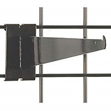 Only Hangers 12 Gridwall Knife Shelf Brackets With Lip - Black 24 Pcs