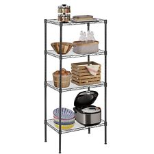 18l X 12w X 44h Wire Shelves Metal Shelf With 4 Pp Sheets Storage Shelves 4