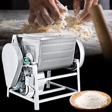 30qt Commercial Electric Double Speed Spiral Dough Mixing Machine Flour Mixer Us