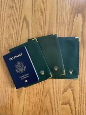 Vintage Rolex Green Leather Passport Holder - Wallet - Card Document Holder