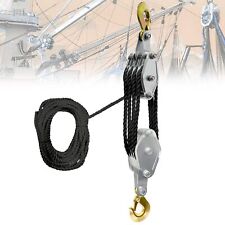 Rope Pulley Hoist 4400 Lb 81 Lifting Power Pulley Block And Tackle System