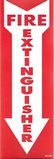 1-fire Extinguisher Inside Sign Self-adhesive Vinyl 4 X 12 New Free Shipping