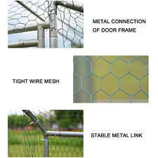 10ft13ft20ft Chicken Coop Run Cage Dog Cage Fence Outdoor Kennel Metal Playpen
