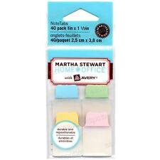 Martha Stewart Home Office Notetabs 1 Mini Note Tabs Flourish Pastel 40pk 16485
